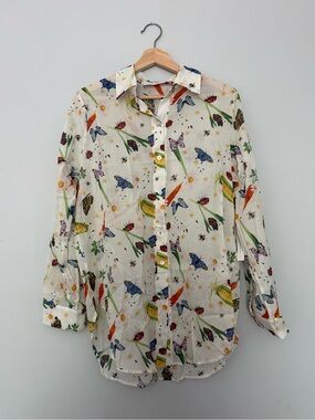 NWT Lisa Says Gah Tessa Garden Button Down Top